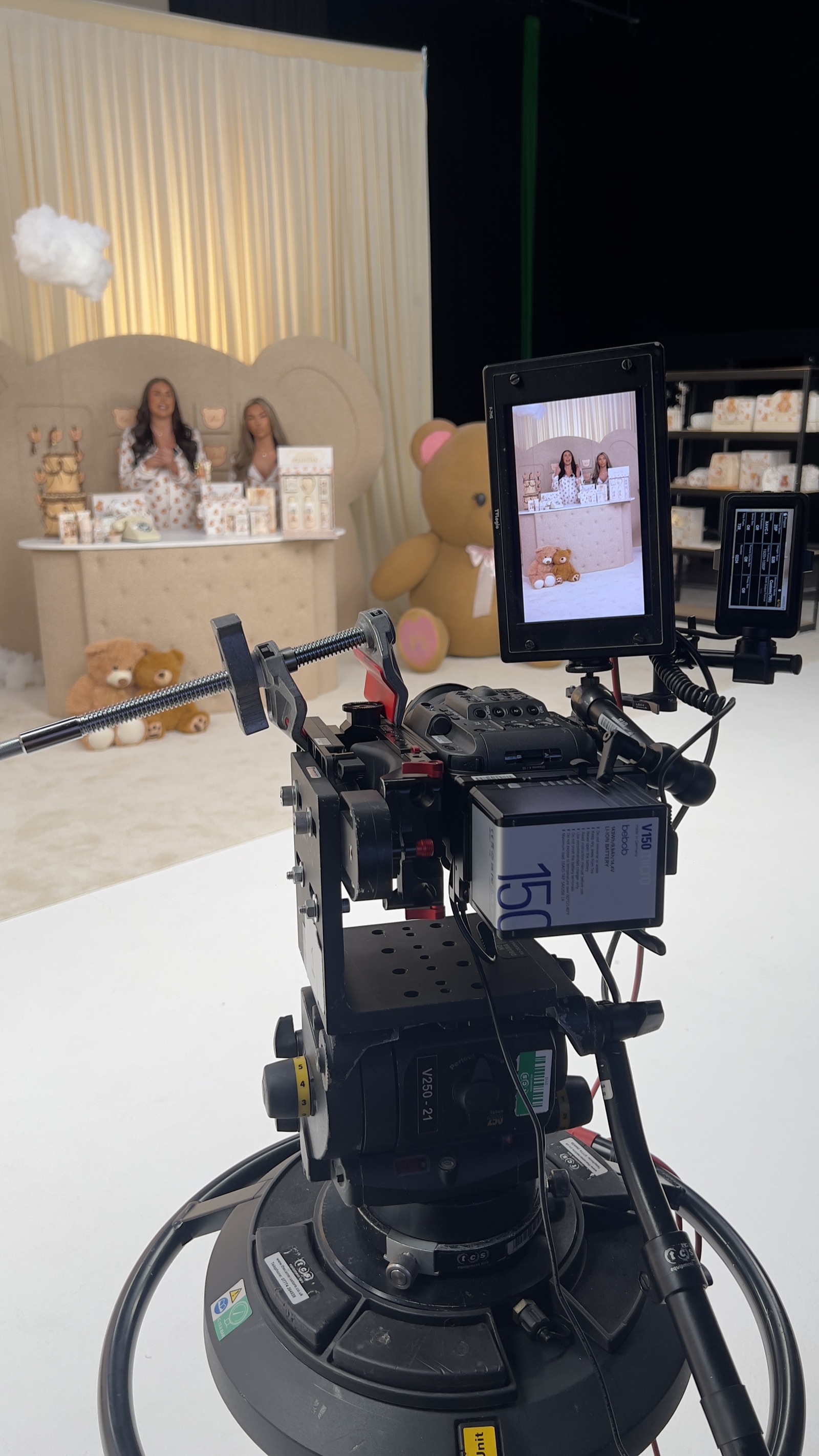 P.Louise products staged on the LIVE set